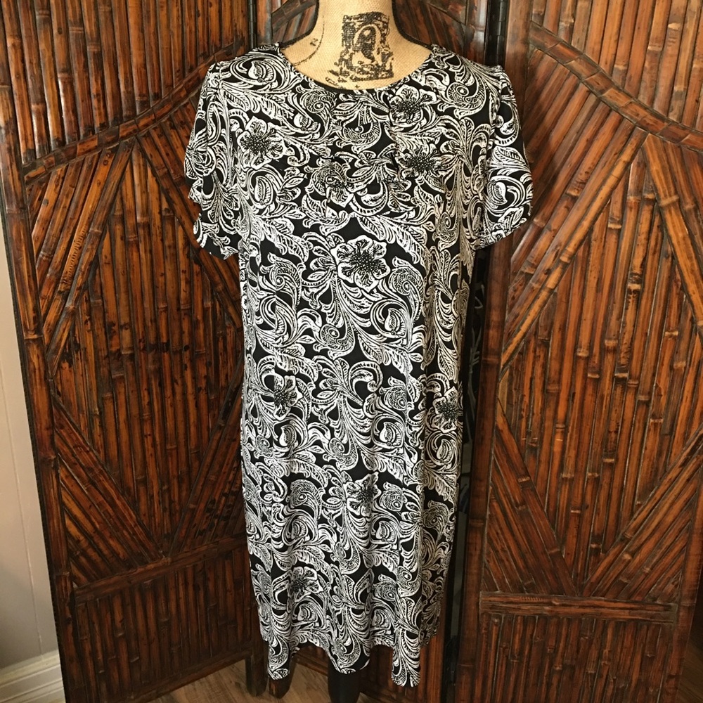 Ladies 14W En Focus Women Patterned Dress